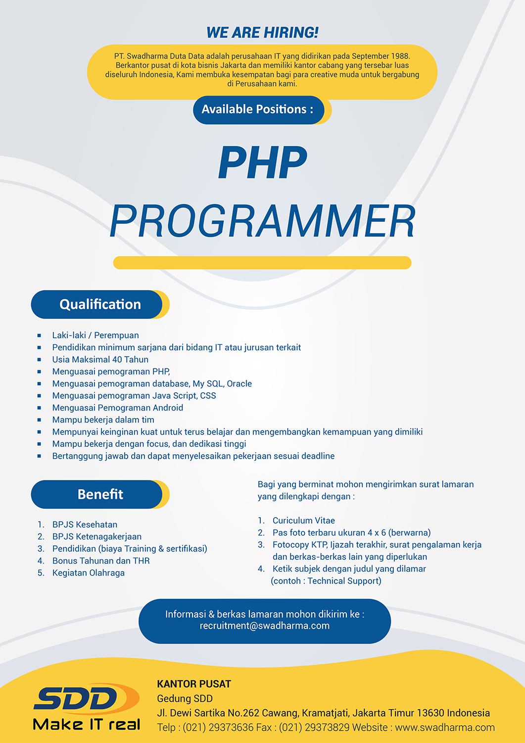 Carier(PHP Programer)